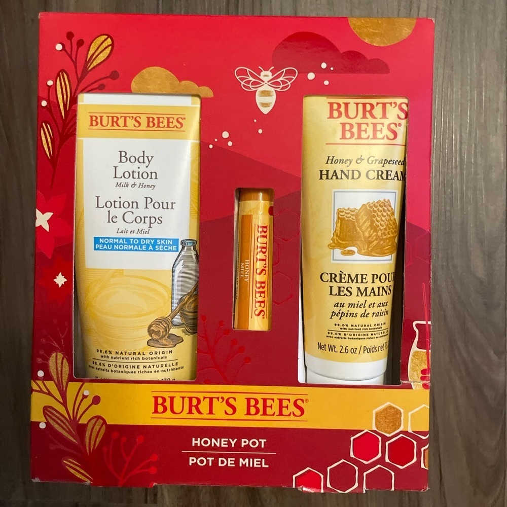 Burt's Bees Honey Pot Gift Set - Yellow